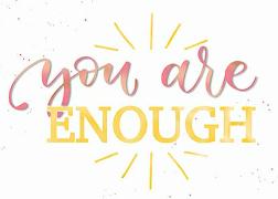 Postkarte. You are enough (Schrift), letteritoutlo