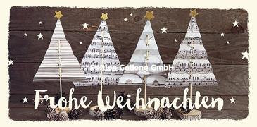 Postkarten. XXL - Frohe Weihnachten (Tannenbäume)