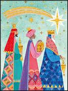 Doppelkarte. Mini - Heilige drei Könige
