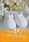 Doppelkarte. Zum Baby (Schuhe) / A4