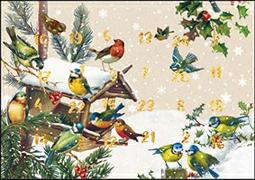 A5 Adventskalender. Vögel (Vintage)