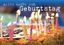 Postkarte. Zum Geburtstag(Kerzen) /