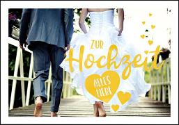 Doppelkarte. Zur Hochzeit (Brautpaar)/ Shutterstock.c