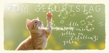 XXL Karte. Zum Geburtstag (Katze)