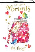 Collect moments - Glas mit Herzen (A5-Heft)
