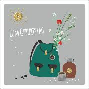 Doppelkarte. Zum Geburtstag (Rucksack), Katrin Loren