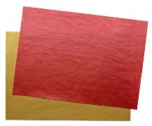 Fine Paper- Blatt DIN A4, gold/rot m. Ri