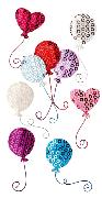 Balloons (Stoff m. Pailletten)