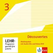 Découvertes 3. Ausgabe 1. oder 2. Fremdsprache. Medienpaket für Lehrende mit Audio-CDs und Video-DVD 3. Lernjahr