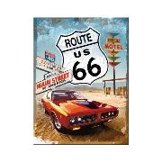 Magnet. Route 66 Red Car, US Highways