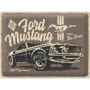 Blechschild. Ford Mustang - The Boss