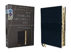 Niv, Thinline Reference Bible, Leathersoft, Navy, Red Letter, Thumb Indexed, Comfort Print