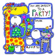 Einladungskarte. Animals Party