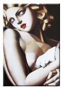 Magnet. Lempicka Woman with Dove