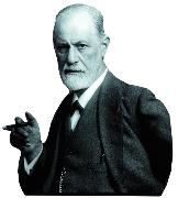 Magnet. Sigmund Freud mit Zigarre