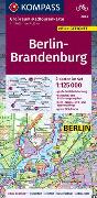 KOMPASS Großraum-Radtourenkarte 3703 Berlin-Brandenburg 1:125.000