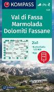 KOMPASS Wanderkarte 650 Val di Fassa, Marmolada, Dolomiti Fassane, 1:25.000