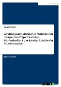 Vergleich unterschiedlicher Methoden der Unsupervised Topic Detection. Kundenfeedback touristischer Betriebe der Bodenseeregion