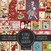 Vintage Advent Calendar Scrapbook Paper Pad