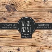 Wood Print Scrapbook Paper Pad