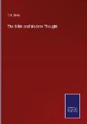 The Bible and Modern Thought