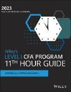 Wiley's Level I Cfa Program 11th Hour Final Review Study Guide 2023
