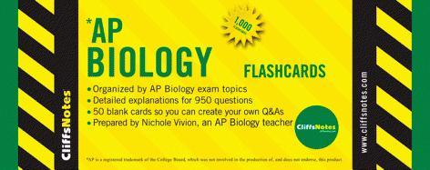 Cliffsnotes AP Biology Flashcards