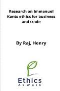 Research on Immanuel Kants ethics for business and trade