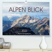Alpen Blick (Premium, hochwertiger DIN A2 Wandkalender 2023, Kunstdruck in Hochglanz)