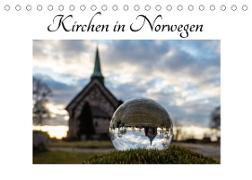 Kirchen in Norwegen (Tischkalender 2023 DIN A5 quer)