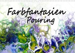 Farbfantasien - Pouring (Wandkalender 2023 DIN A3 quer)