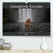 Islandpferde Kalender - Pferde von der Insel aus Feuer und Eis (Premium, hochwertiger DIN A2 Wandkalender 2023, Kunstdruck in Hochglanz)