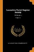 Lancashire Parish Register Society: Publications, Volume 10