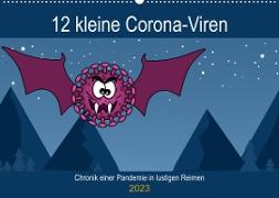 12 kleine Corona-Viren (Wandkalender 2023 DIN A2 quer)