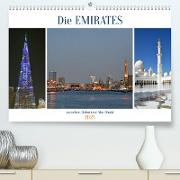 Die EMIRATES zwischen Dubai und Abu Dhabi (Premium, hochwertiger DIN A2 Wandkalender 2023, Kunstdruck in Hochglanz)