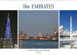 Die EMIRATES zwischen Dubai und Abu Dhabi (Wandkalender 2023 DIN A2 quer)
