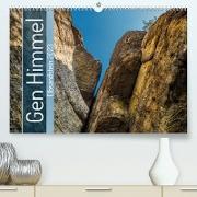 Gen Himmel - Elbsandstein (Premium, hochwertiger DIN A2 Wandkalender 2023, Kunstdruck in Hochglanz)