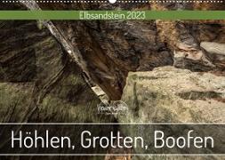 Höhlen, Grotten, Boofen - Elbsandstein (Wandkalender 2023 DIN A2 quer)