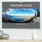 Panorama Alpen (Premium, hochwertiger DIN A2 Wandkalender 2023, Kunstdruck in Hochglanz)