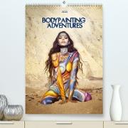 Bodypainting Adventures (Premium, hochwertiger DIN A2 Wandkalender 2023, Kunstdruck in Hochglanz)