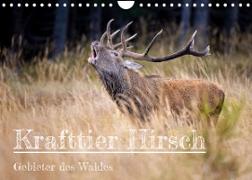 Krafttier Hirsch (Wandkalender 2023 DIN A4 quer)