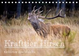 Krafttier Hirsch (Tischkalender 2023 DIN A5 quer)
