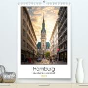 Hamburg - Die schönste Hafenstadt (Premium, hochwertiger DIN A2 Wandkalender 2023, Kunstdruck in Hochglanz)