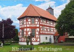 Fachwerkhäuser - Kirchen in Thüringen (Wandkalender 2023 DIN A2 quer)