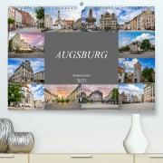 Augsburg Impressionen (Premium, hochwertiger DIN A2 Wandkalender 2023, Kunstdruck in Hochglanz)