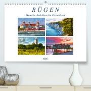 Rügen - Gemalte Ansichten der Ostseeinsel (Premium, hochwertiger DIN A2 Wandkalender 2023, Kunstdruck in Hochglanz)