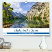 Malerische Seen im bayerischen Voralpenland (Premium, hochwertiger DIN A2 Wandkalender 2023, Kunstdruck in Hochglanz)