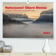 Naturjuwel Obere Donau (Premium, hochwertiger DIN A2 Wandkalender 2023, Kunstdruck in Hochglanz)