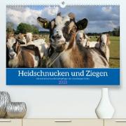 Heidschnucken und Ziegen die tierischen Landschaftspfleger der Lüneburger Heide (Premium, hochwertiger DIN A2 Wandkalender 2023, Kunstdruck in Hochglanz)