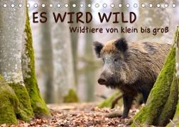 ES WIRD WILD Wildtiere von klein bis groß (Tischkalender 2023 DIN A5 quer)